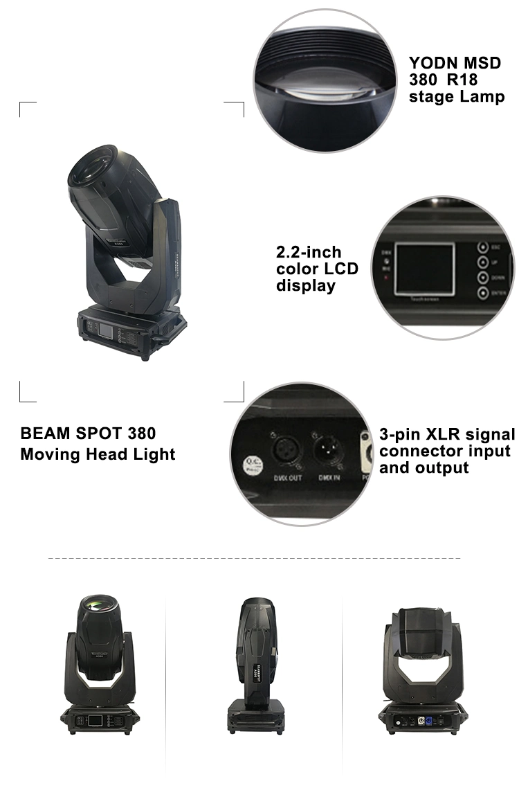 Powerful 380W Bsw 3in1 Moving Head Stage Light Events Light
