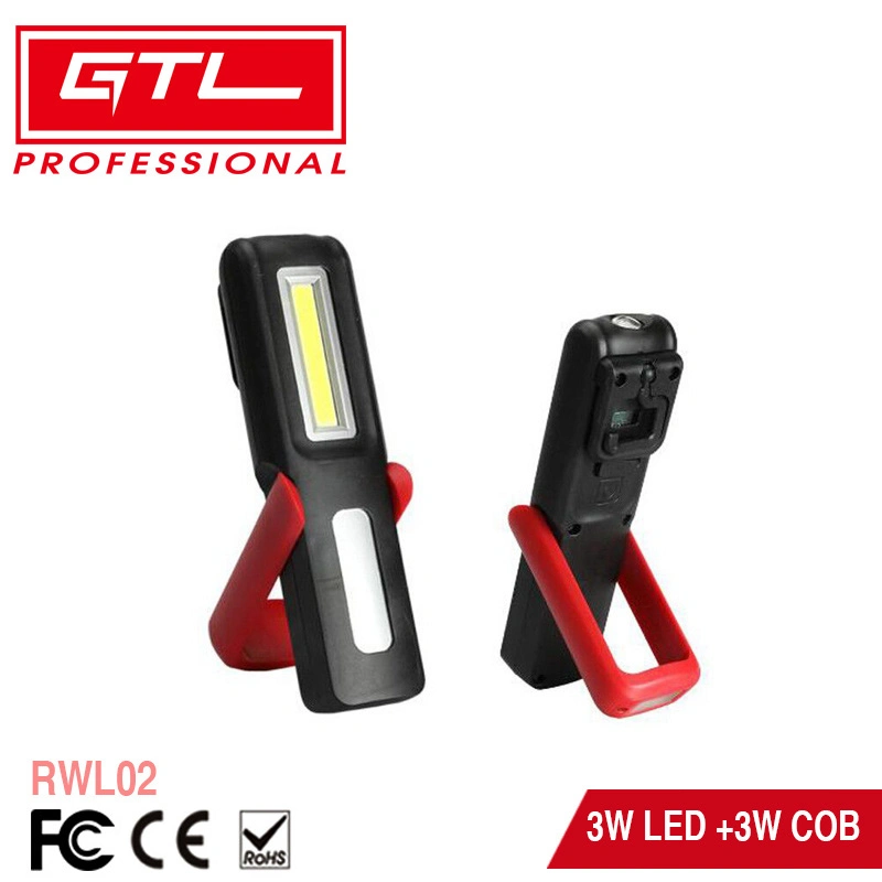 XPE Torch Flashlight Inspection Lamp, COB Charging LED Work Light with Battery Indicator, Magnetic Base and Hook, Mechanic Tools for Workshop, Workbench (RWL02)