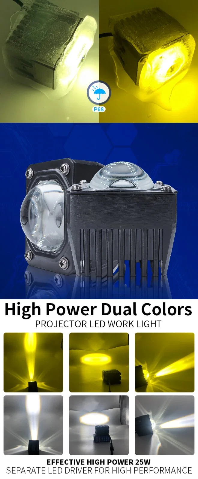 Best Work Light for Mechanics 3000K&6000K 12V LED Work Lights