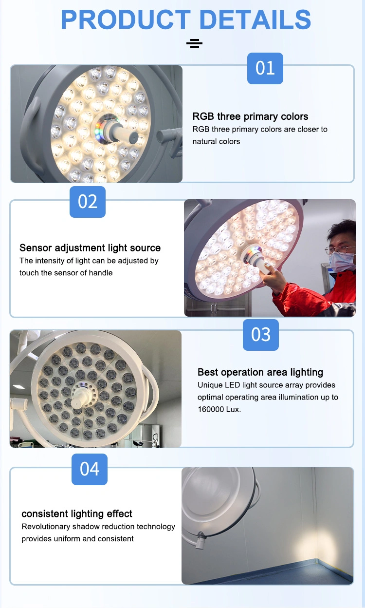 Medical Equipment Hospital Device Patient Use Double Head LED Operating Lamp Hospital Surgical Lights