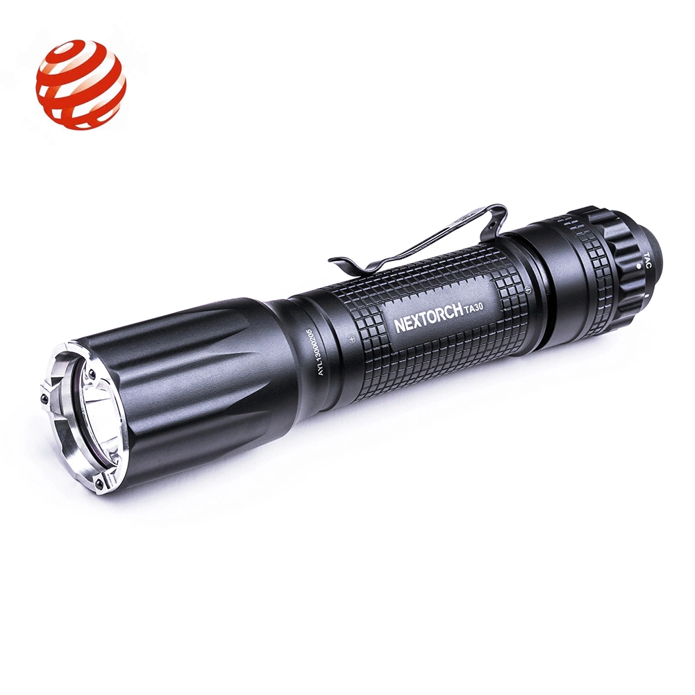 Nextorch Ta30t Tactical Flashlight Strobe Light with Pocket Clip