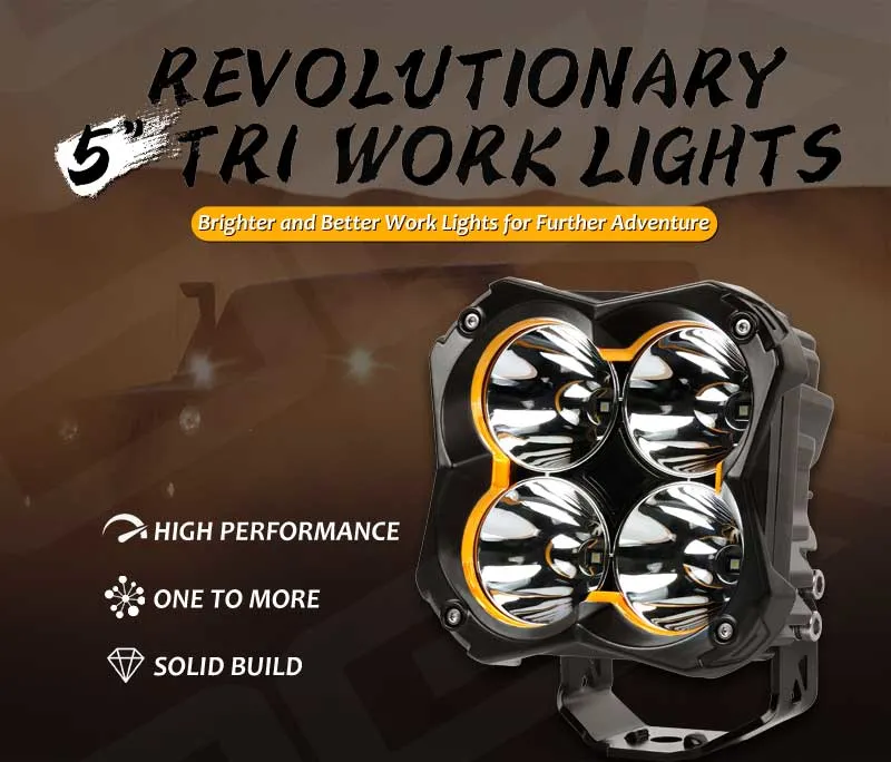 Exclusive off-Road High-Quality Brightest 12V 24V 5-Inch LED Work Light