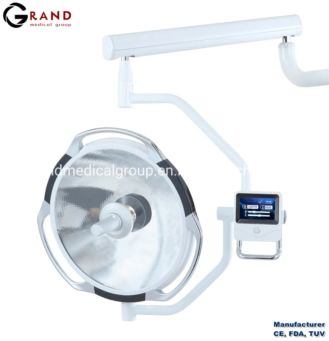 Halogen Ceiling Surgery Lamp for Dental Reflective LED Lamp Dental Shadowless Cold LED Oral Lamp with Sensor Inspection Implant Surgery Lamp