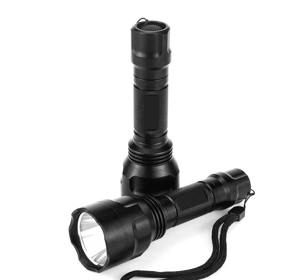 C8 Tactical LED Flashlight T6/L2/COB+T6 Torch for Riding Camping Hiking with Side COB Work Light Design by 18650 battery