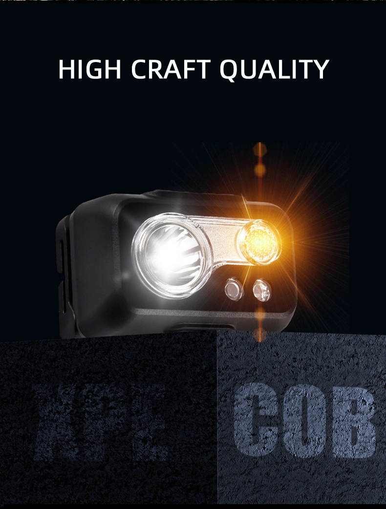 Warsun Outdoor Waterproof Inspection Mining Cap Lamp LED Head Torch Running Lightweight Head Light