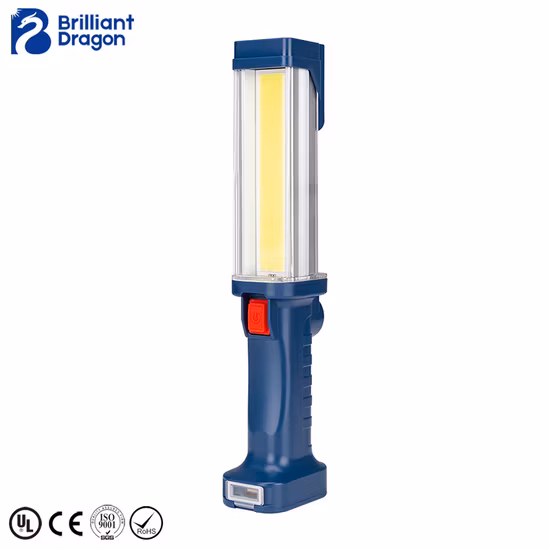 20W Aluminum Rechargeable Work Inspection Spot Lamp with Warning Flash Portable COB Car Flood Working Emergency Lamp 1800 Lumen LED COB Work Light