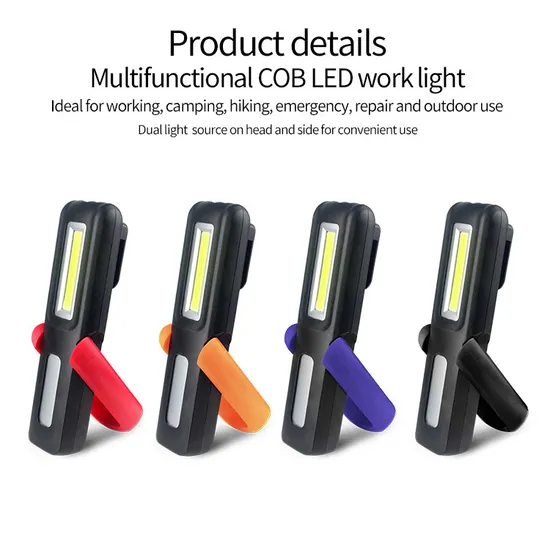 Portable LED Lighting for Handle Torch Magnet Work Lamp Portable Emergency LED Flashlight Car Outdoor Waterproof Repairing Inspection Light 
