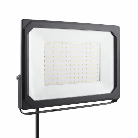 CE IP65 100W Outdoor Industry Garden Black LED Flood Light High Quality Factory Project Lamp 3000K 4000K 6000K CCT 