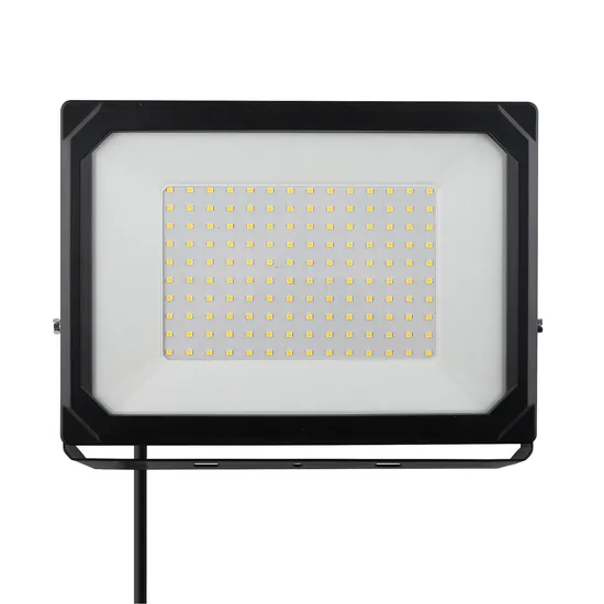 CE IP65 100W Outdoor Industry Black LED Flood Light High Quality Factory Project Lamp 3000K 4000K 6000K CCT 