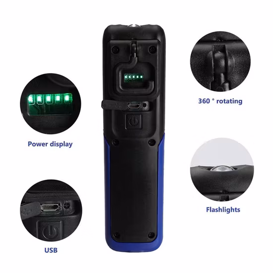 Goldmore11 COB LED Portable Magnetic Flashlight Inspection Lamp for Car Repair, Home Using