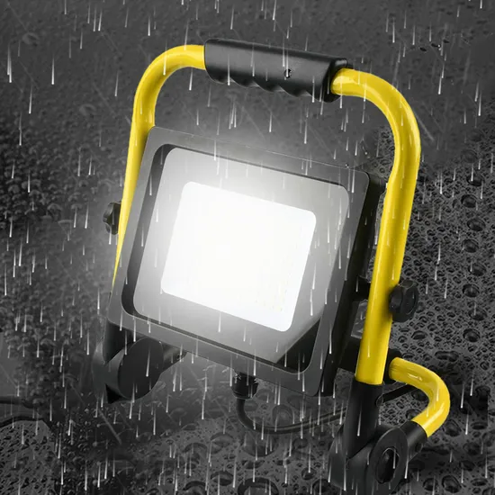 Brightenlux 7000 Lumen Bright Power Waterproof Flood DC Work Light Portable 70W Stand LED Work Light 