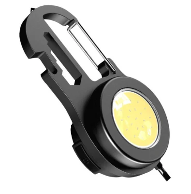 500 Lumen lamp Torche Emergency Mini 6 In1 COB Work Lighting Rechargeable Keychain La lamp De Poche Aluminum Torch Portable with Carabiner LED Flashlight