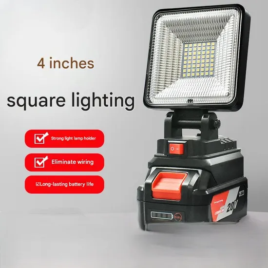 Large Capacity Folding Lithium Battery Working Light, Lighting and Charging Without Error 