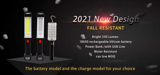 Goldmore11 Best Selling 3W Inspection Light Rechargeable Portable Magnetic Base COB LED Work Light 
