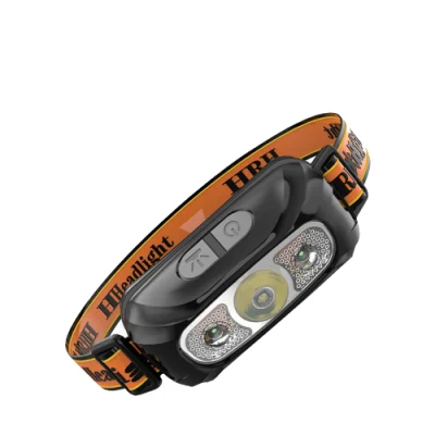 Warsun Outdoor Inspection Repairing LED Head Torch Lamp Adjustble Emergency Portable Head Light with Wave Induction
