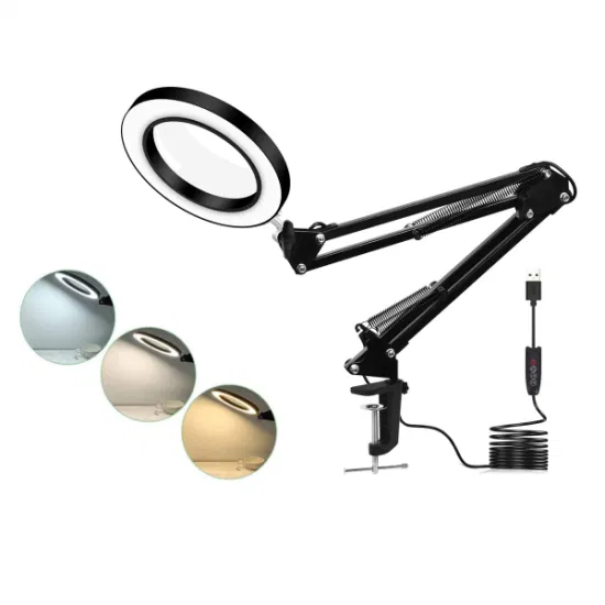 Factory LED Magnifier Lamp Magnifying Lamp Inspection Lamp Workbench Lamp