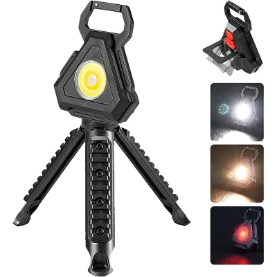 COB Rechargeable Mini Torch Portable High Power LED Keychain Lamp Pocket Work Light Supper Bright Camping Lantern Light