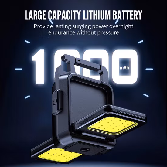Pocket Keychain Waterproof Camping Inspection LED Flashlight Working Light