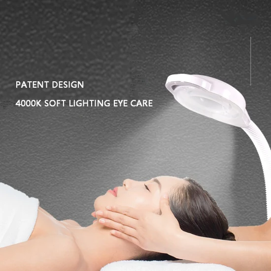 Beauty Salon LED Light 8X Magnifying Lamp for Inspection Eyelash Extension LED Magnifier Lamp
